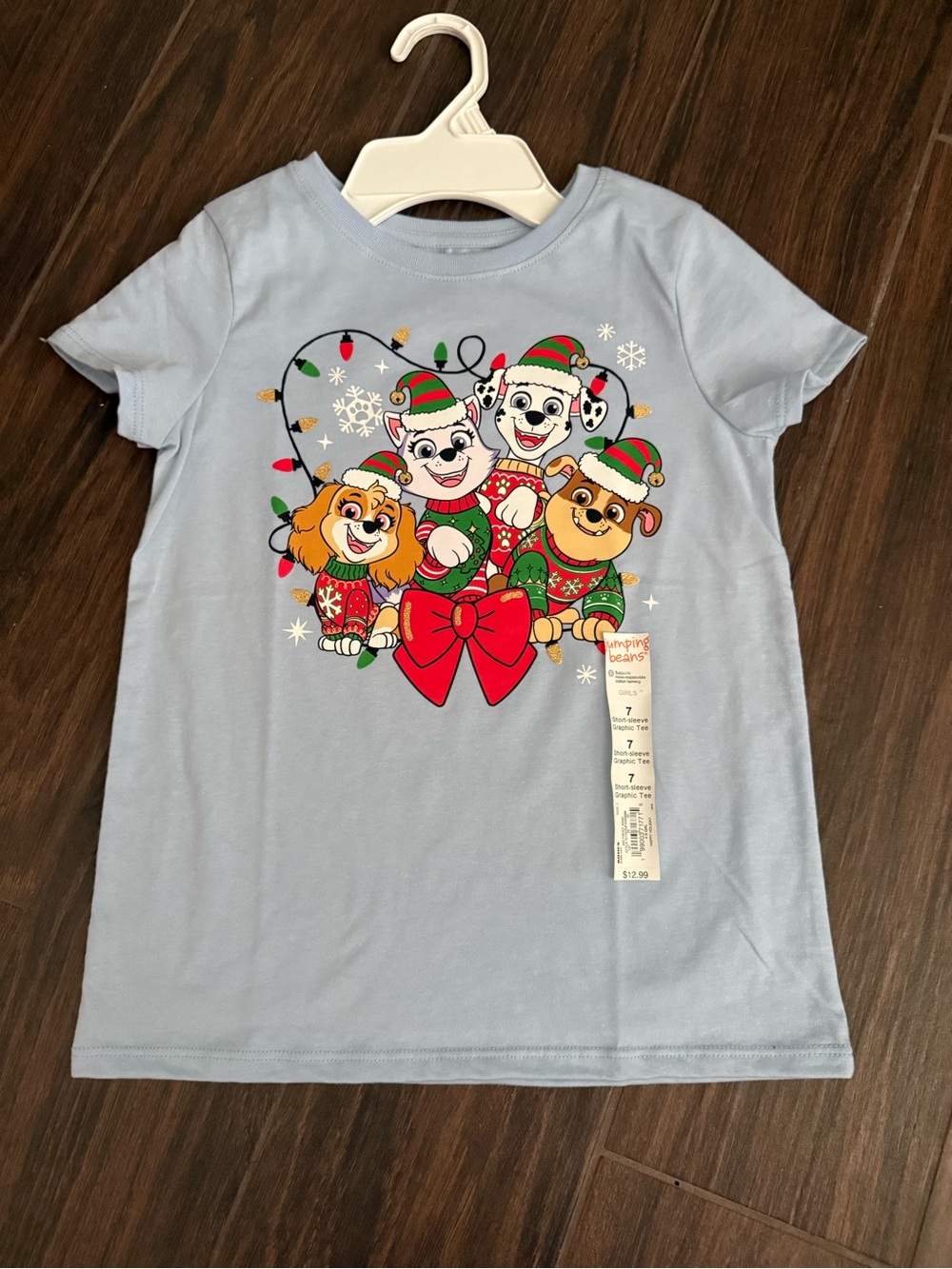 🦄Light Blue Paw Patrol Holiday Graphic Tee